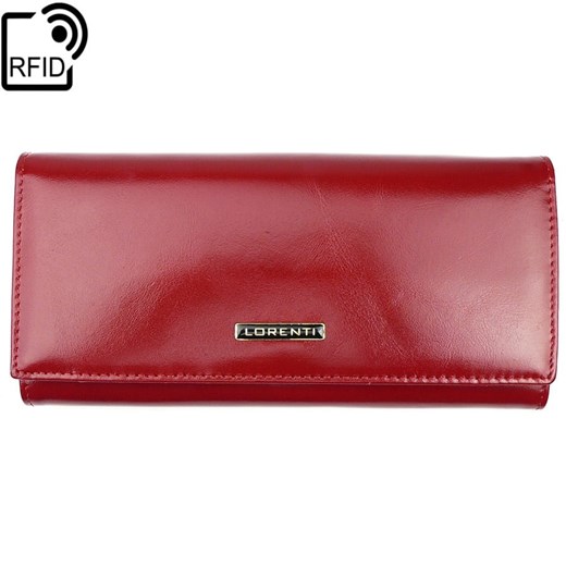 Damski portfel skórzany Lorenti 72401-NIC-RFID RED Lorenti okazyjna cena Galmark