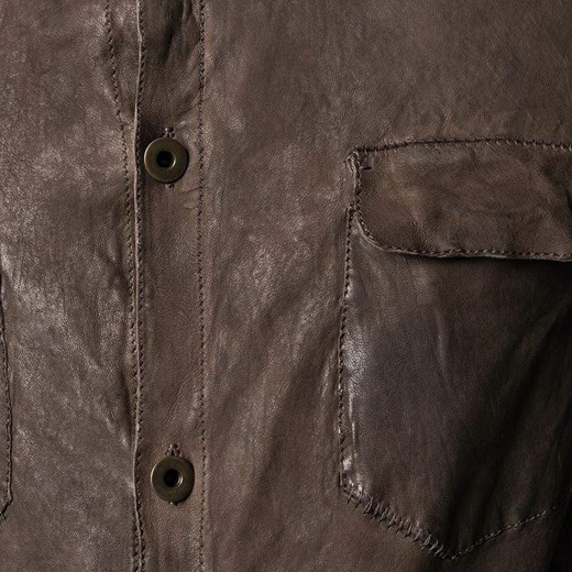 Tobacco leather jacket Salvatore Santoro 50 IT showroom.pl