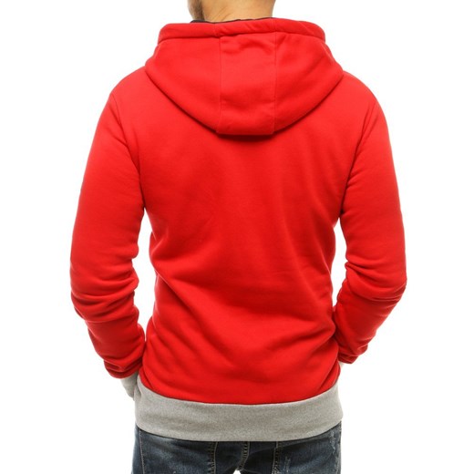 Bluza męska czerwona BX4792 Dstreet XXL promocja DSTREET
