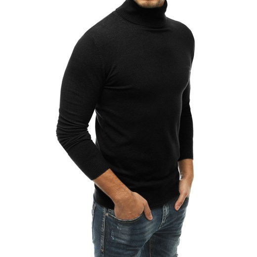 Sweter męski czarny WX1528 Dstreet M DSTREET promocja