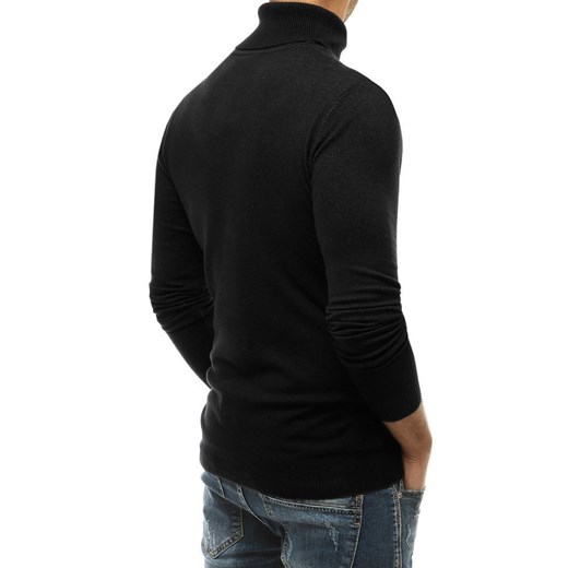 Sweter męski czarny WX1528 Dstreet XL wyprzedaż DSTREET