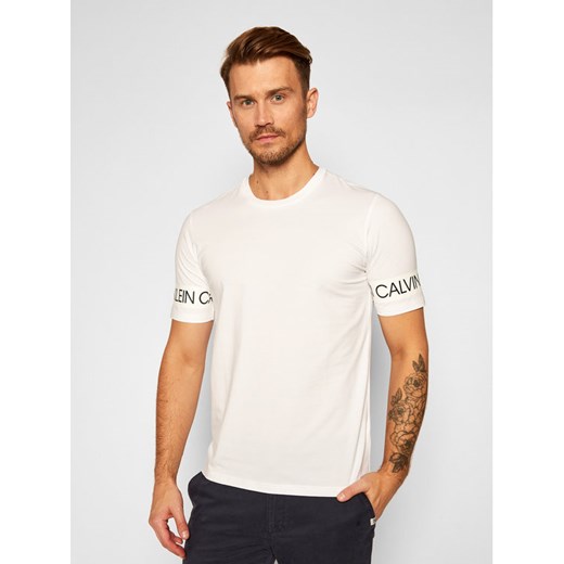 Calvin Klein Performance T-Shirt 00GMF0K186 Biały Regular Fit L okazyjna cena MODIVO