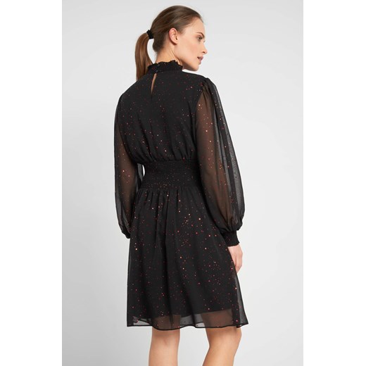 Sukienka ORSAY z długim rękawem czarna z tkaniny 
