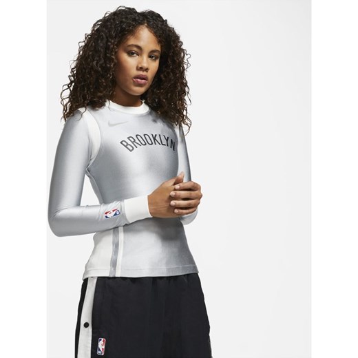 Bluzka damska Nike z długim rękawem z okrągłym dekoltem 