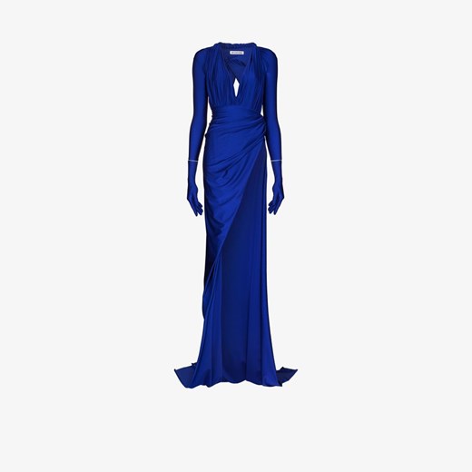 Sukienka BALENCIAGA niebieska elegancka 
