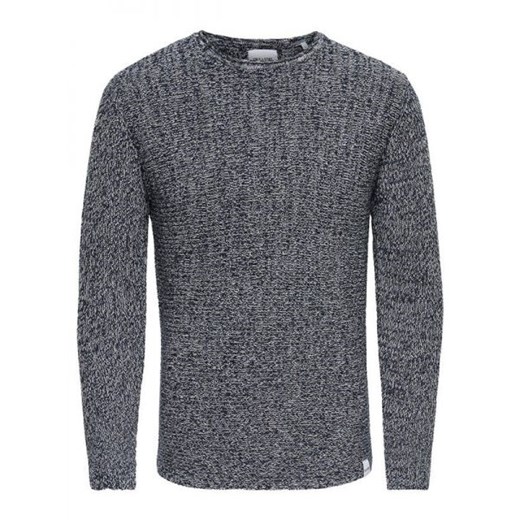 Only & Sons Sweter Mężczyzna - WH7-SATO_MULTI_CLR_KNIT_NOOS_9 - Czarny Only & Sons S Italian Collection Worldwide