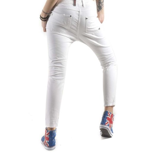 Sexy Woman Spodnie Kobieta - WH4-J3212 - Biały Sexy Woman XXS Italian Collection Worldwide