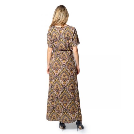Only Sukienka Kobieta - WH7-HANNA_S_S_ANCLE_DRESS_WVN_155 - Złoty 38 Italian Collection Worldwide