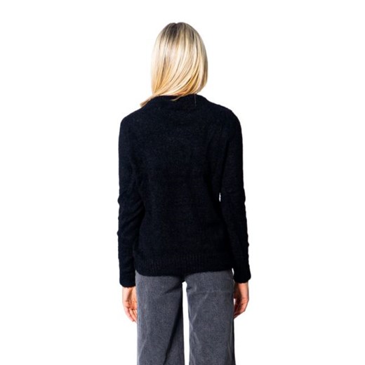 Vila Clothes Sweter Kobieta - Feami O-neck L/S Knit Top/Su - Czarny L Italian Collection Worldwide