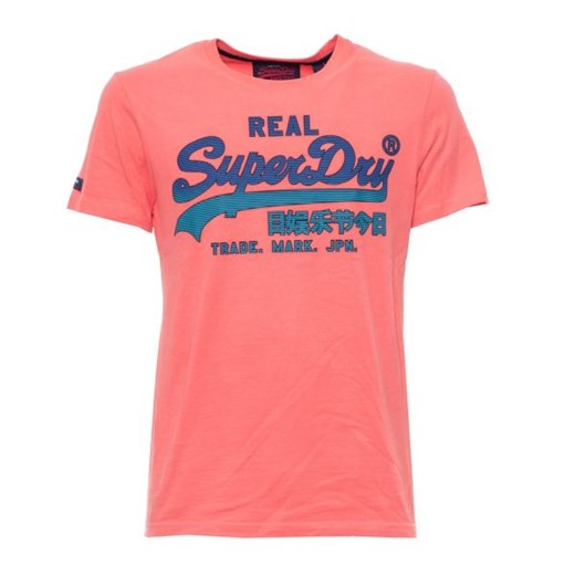 T-shirt męski Superdry do skateboardingu w kolorze różowym Superdry XL Italian Collection Worldwide