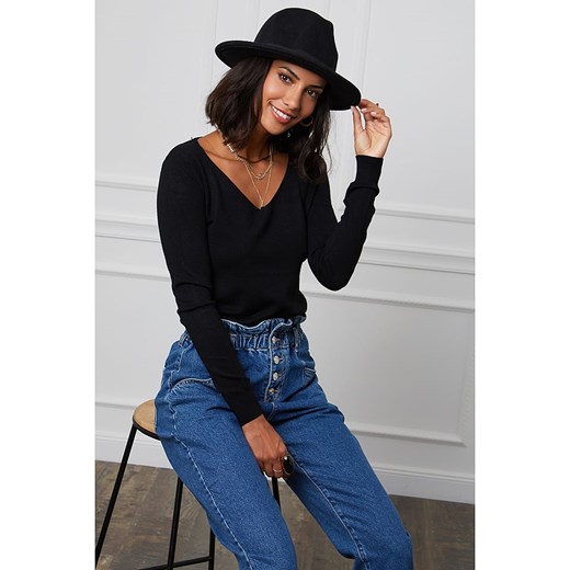 Sweter damski Soft Cashmere z dekoltem v 