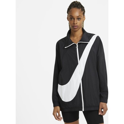 Kurtka z tkaniny z logo Swoosh Nike Sportswear - Czerń Nike 2XL Nike poland