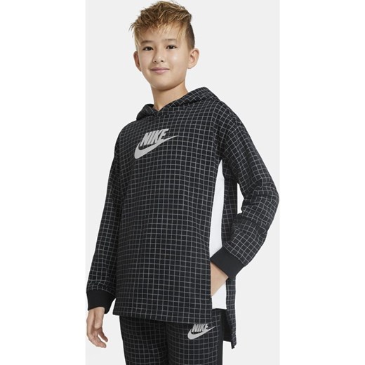 Bluza z dzianiny dla dużych dzieci (chłopców) Nike Sportswear - Czerń Nike XL Nike poland