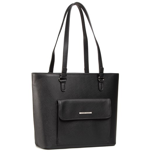 Shopper bag Jenny Fairy matowa czarna na ramię elegancka 
