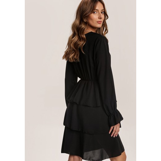 Czarna Sukienka Softpeak Renee S/M Renee odzież