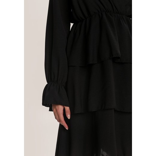 Czarna Sukienka Softpeak Renee S/M Renee odzież
