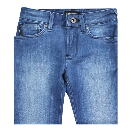 Emporio Armani spodnie chłopięce niebieskie z jeansu 