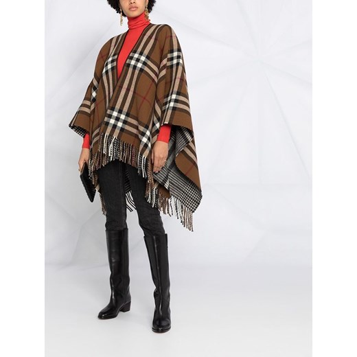 Ponczo Burberry brązowe