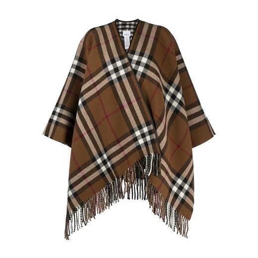 Ponczo brązowe Burberry