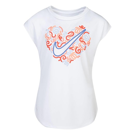 Girls T-shirt Nike Dri Fit Heart Nike 5-6 Y Factcool