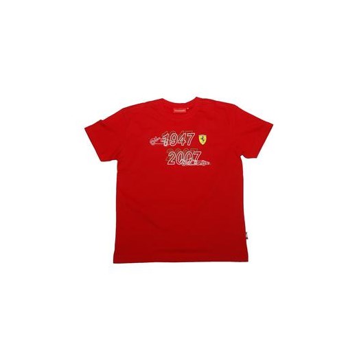 Koszulka dziecięca Ferrari "Evolution 1947-2007" Red
