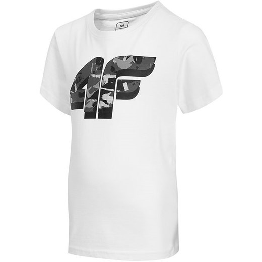 Koszulka chłopięca HJZ20 JTSM005A 4F (biała) 158cm okazja SPORT-SHOP.pl