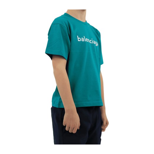 T-shirt chłopięce turkusowy BALENCIAGA 