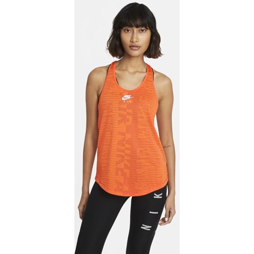 Damska koszulka bez rękawów do biegania Nike Air - Pomarańczowy Nike S Nike poland