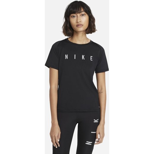 Damska koszulka z krótkim rękawem do biegania Nike Miler Run Division - Czerń Nike XL Nike poland