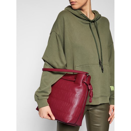 Shopper bag DKNY na ramię bez dodatków 