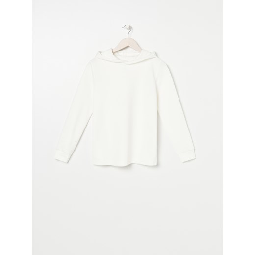 Sinsay bluza damska krótka biała jesienna 