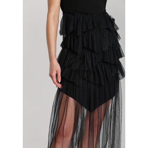 Czarna Sukienka Laiwai Renee S/M promocyjna cena Renee odzież