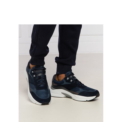 Boss Sneakersy Ardical Runn | z dodatkiem skóry 45 Gomez Fashion Store