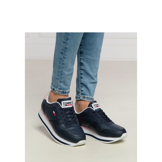 Tommy Jeans Sneakersy essential | z dodatkiem skóry Tommy Jeans 39 wyprzedaż Gomez Fashion Store