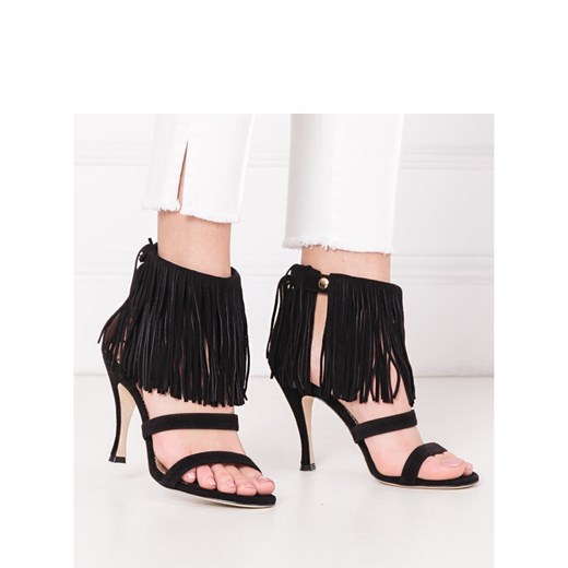 Twin-Set Skórzane sandały na szpilce 37,5 okazja Gomez Fashion Store