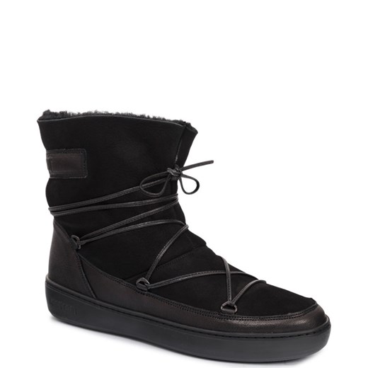 Moon Boot Skórzane śniegowce Pulse Low Shearling Moon Boot 36 okazja Gomez Fashion Store