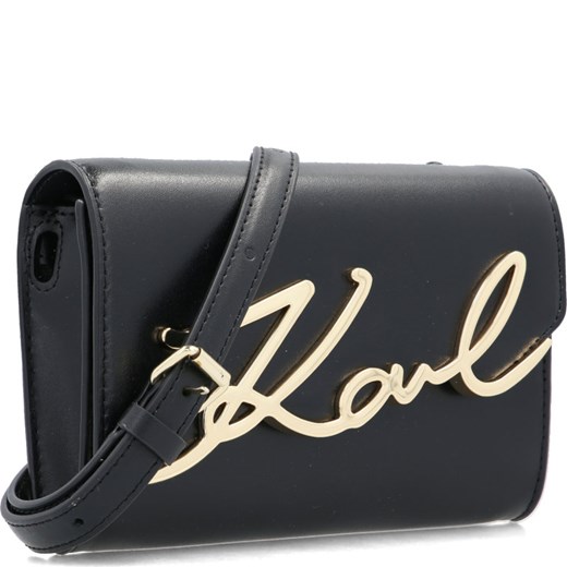 Karl Lagerfeld Skórzana saszetka nerka / listonoszka Signature Karl Lagerfeld Uniwersalny Gomez Fashion Store wyprzedaż