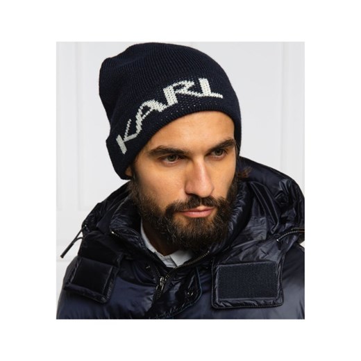 Karl Lagerfeld Czapka | z dodatkiem wełny Karl Lagerfeld M wyprzedaż Gomez Fashion Store