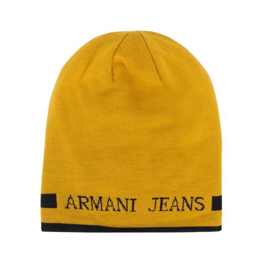 Armani Jeans Dwustronna czapka wełniana XL promocyjna cena Gomez Fashion Store