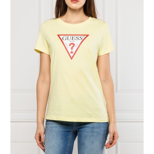 GUESS JEANS T-shirt triangle | Regular Fit XS promocja Gomez Fashion Store