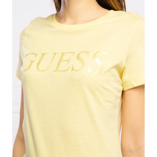 GUESS JEANS T-shirt SATINETTE | Regular Fit S promocja Gomez Fashion Store