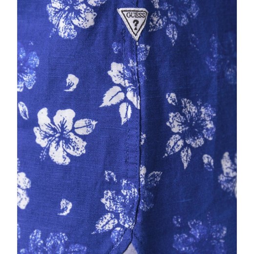 GUESS JEANS Lniana koszula SUNSET | Slim Fit M Gomez Fashion Store promocja