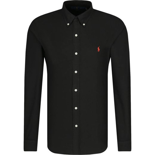 Koszula męska Polo Ralph Lauren czarna z długim rękawem 