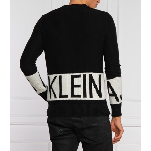 CALVIN KLEIN JEANS Sweter | Regular Fit | z dodatkiem kaszmiru M Gomez Fashion Store wyprzedaż