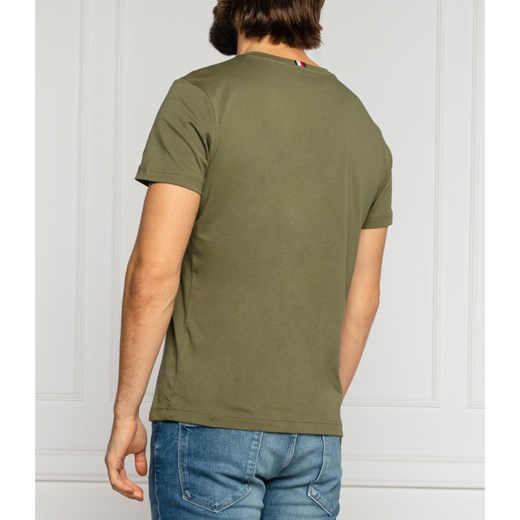 Tommy Hilfiger t-shirt męski z krótkimi rękawami zielony młodzieżowy 