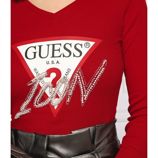 GUESS JEANS Bluzka | Slim Fit L promocja Gomez Fashion Store