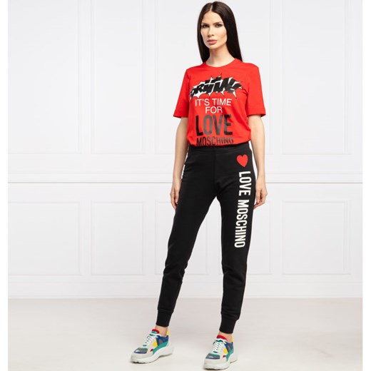 Love Moschino T-shirt | Regular Fit Love Moschino 38 wyprzedaż Gomez Fashion Store