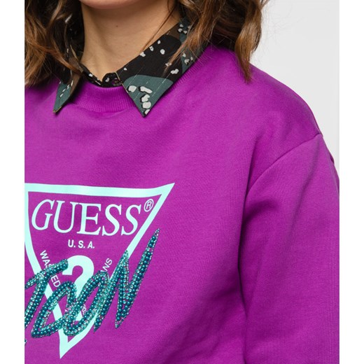Bluza damska Guess fioletowa na jesień 