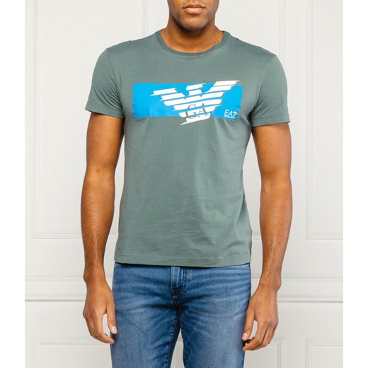 EA7 T-shirt | Regular Fit XL Gomez Fashion Store wyprzedaż