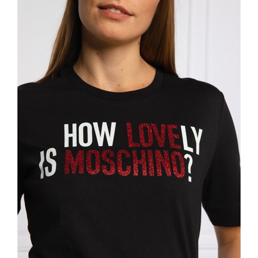Bluzka damska Love Moschino bawełniana z krótkim rękawem 